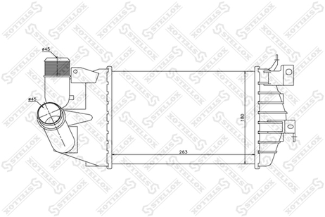 фото Stellox 10-40234-SX Интеркулер Opel Astra h 1.3-1.9cdti 04> Stellox 10-40234-SX Интеркулер Opel Astra h 1.3-1.9cdti 04>