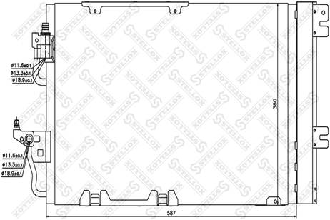 фото Stellox 10-45019-SX Радиатор конд. Opel Astra 1.8i акпп 04> Stellox 10-45019-SX Радиатор конд. Opel Astra 1.8i акпп 04>