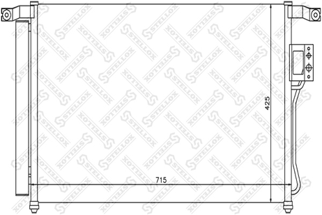 фото Stellox 10-45203-SX Радиатор конд Hyundai Santa Fe 06> Stellox 10-45203-SX Радиатор конд Hyundai Santa Fe 06>