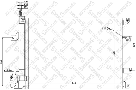 фото Stellox 10-45214-SX Радиатор конд. Volvo c70/s60/s80 2.0 00> Stellox 10-45214-SX Радиатор конд. Volvo c70/s60/s80 2.0 00>