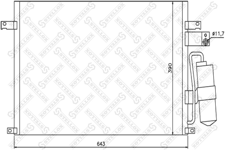 фото Stellox 10-45385-SX Радиатор кондиционера Chevrolet Epica Stellox 10-45385-SX Радиатор кондиционера Chevrolet Epica