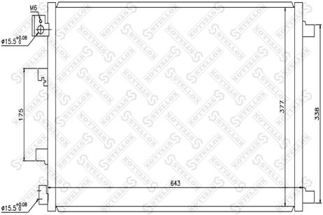 фото Stellox 10-45485-SX Радиатор конд. Nissan Qashqai 2.0 16V 07 Stellox 10-45485-SX Радиатор конд. Nissan Qashqai 2.0 16V 07