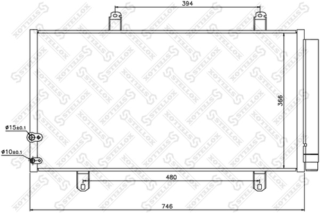 фото Stellox 10-45719-SX Радиатор кондиционера Toyota Camry, Lexu Stellox 10-45719-SX Радиатор кондиционера Toyota Camry, Lexu
