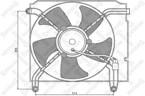фото Stellox 29-99251-SX Вентилятор охлаждения Daewoo Lanos Stellox 29-99251-SX Вентилятор охлаждения Daewoo Lanos