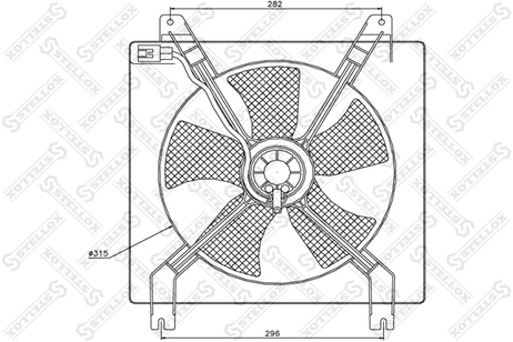 фото Stellox 29-99255-SX Вентилятор охлаждения Chevrolet Lacetti Stellox 29-99255-SX Вентилятор охлаждения Chevrolet Lacetti