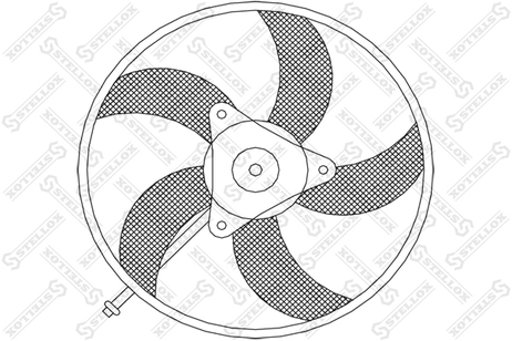 фото Stellox 29-99256-SX Вентилятор охлаждения VW Lupo/Polo all Stellox 29-99256-SX Вентилятор охлаждения VW Lupo/Polo all