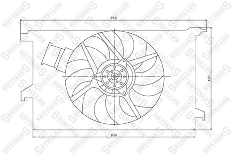 Stellox 29-99271-SX Вентилятор охлаждения без кожуха Opel