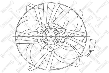 фото Stellox 29-99278-SX Вентилятор охлаждения Citroen Xsara 1.4 Stellox 29-99278-SX Вентилятор охлаждения Citroen Xsara 1.4