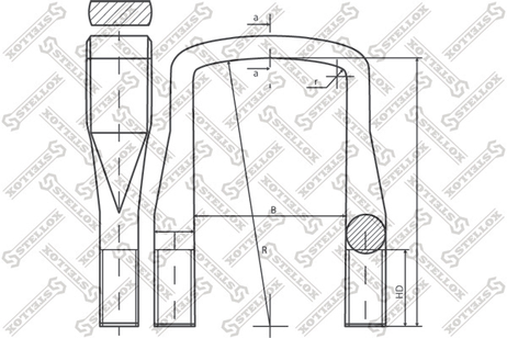 фото Stellox 84-64247-SX Стремянка Scania HCV Stellox 84-64247-SX Стремянка Scania HCV