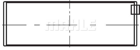 Mahle 001 PL 19619 025 Вкладыш шатунный