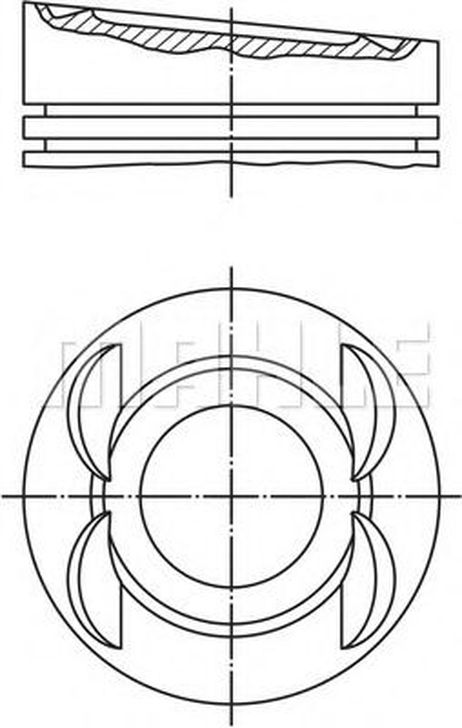 Mahle 028 03 01 Поршнекомплект