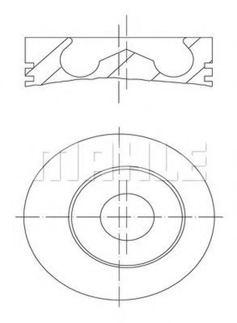 фото Mahle 101 96 02 Поршнекомплект Mahle 101 96 02 Поршнекомплект