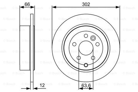 фото Bosch 986479518 Диск тормозной Bosch 986479518 Диск тормозной