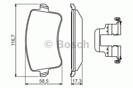 фото Bosch 0986494637 Колодки тормозные дисковые | зад | Bosch 0986494637 Колодки тормозные дисковые | зад |