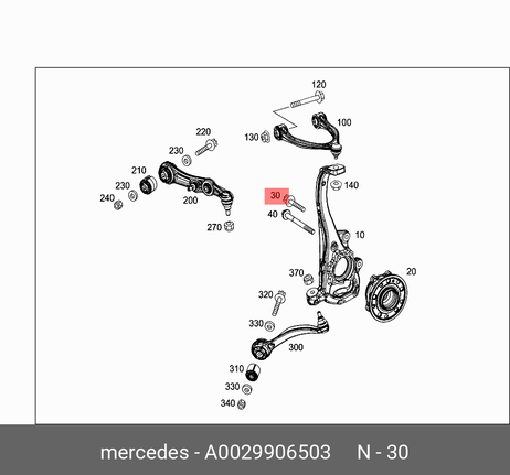 фото Mercedes A0029906503 Комплект подшипника ступицы колеса Mercedes A0029906503 Комплект подшипника ступицы колеса