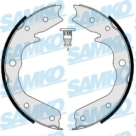 Samko 88970 Колодки тормозные барабанные