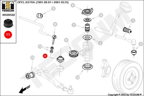 фото TEDGUM 00500582 Сайлентблок рычага TEDGUM 00500582 Сайлентблок рычага
