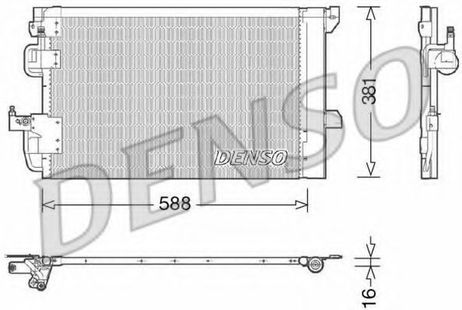 фото Denso DCN20007 Конденсор кондиционера Denso DCN20007 Конденсор кондиционера