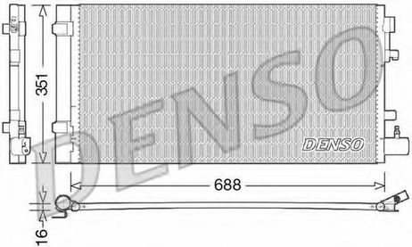 фото Denso DCN23031 Конденсор кондиционера Denso DCN23031 Конденсор кондиционера