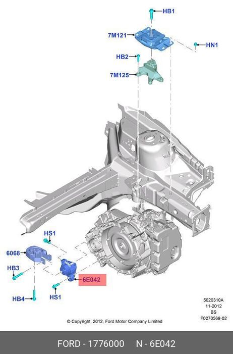 фото Ford 1776000 Подвеска, ступенчатая коробка передач | зад | Ford 1776000 Подвеска, ступенчатая коробка передач | зад |