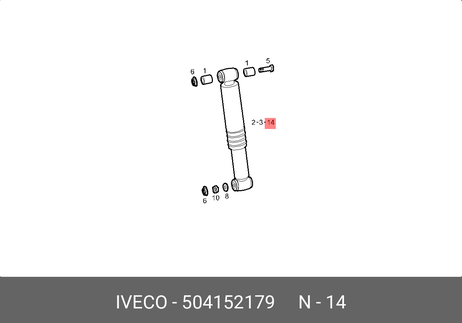фото Iveco 504152179 Амортизатор задний Iveco 504152179 Амортизатор задний