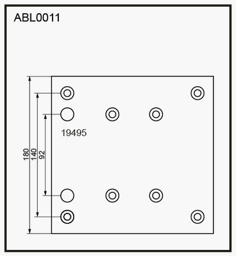 фото Allied Nippon ABL0011 Накладки тормозные,комплект STD / WVA (19495) HCV Allied Nippon ABL0011 Накладки тормозные,комплект STD / WVA (19495) HCV