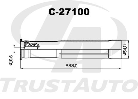 фото TRUSTAUTO C-27100 Пыльник-отбойник TRUSTAUTO C-27100 Пыльник-отбойник