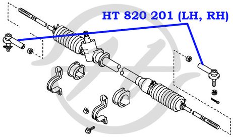 фото Hanse HT820201 Наконечник рулевой тяги Hanse HT820201 Наконечник рулевой тяги