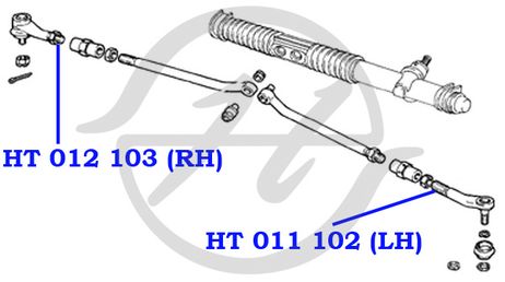 фото Hanse HT011102 Наконечник рулевой тяги Hanse HT011102 Наконечник рулевой тяги