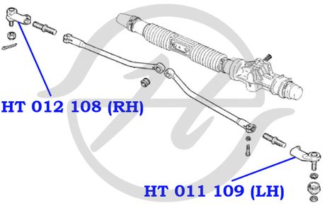 фото Hanse HT012108 Наконечник рулевой тяги Hanse HT012108 Наконечник рулевой тяги