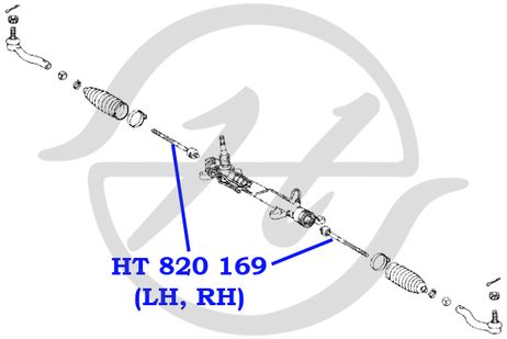 фото Hanse HT820169 Тяга рулевая | перед | Hanse HT820169 Тяга рулевая | перед |
