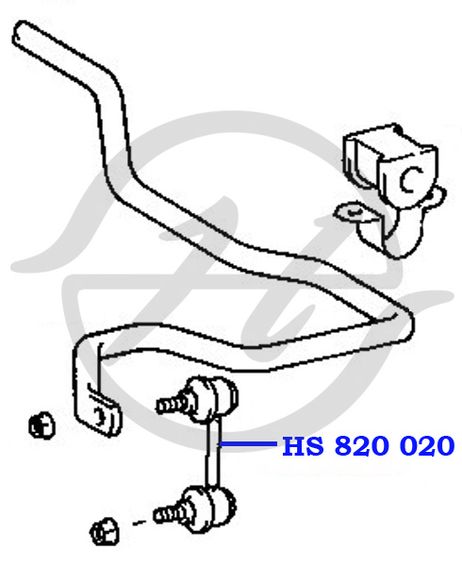 фото Hanse HS820020 Тяга стабилизатора передней подвески | перед | Hanse HS820020 Тяга стабилизатора передней подвески | перед |