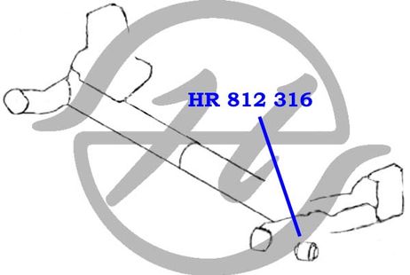 фото Hanse HR812316 Сайлентблок балки моста Hanse HR812316 Сайлентблок балки моста
