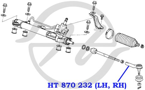 фото Hanse HT870232 Наконечник рулевой тяги Hanse HT870232 Наконечник рулевой тяги