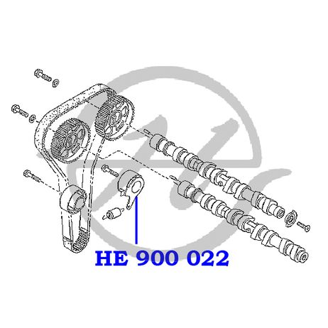 фото Hanse HE900022 Ролик натяжителя ремня ГРМ Hanse HE900022 Ролик натяжителя ремня ГРМ