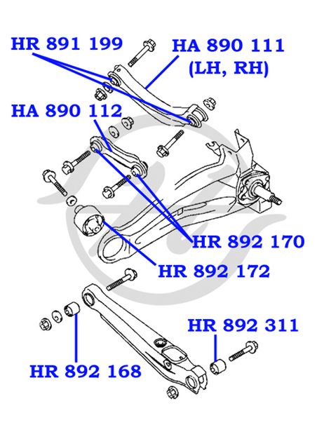 фото Hanse HR891199 Сайлентблок Hanse HR891199 Сайлентблок