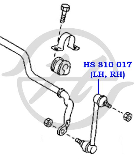 фото Hanse HS810017 Тяга стабилиз. перед.подвески | перед лев | Hanse HS810017 Тяга стабилиз. перед.подвески | перед лев |