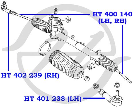 фото Hanse HT402239 Тяга РУЛ | прав | Hanse HT402239 Тяга РУЛ | прав |