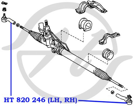 фото Hanse HT820246 Наконечник рулевой тяги Hanse HT820246 Наконечник рулевой тяги