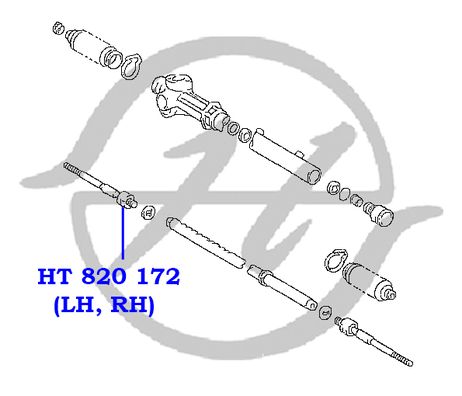 фото Hanse HT820172 Рулевая тяга Hanse HT820172 Рулевая тяга