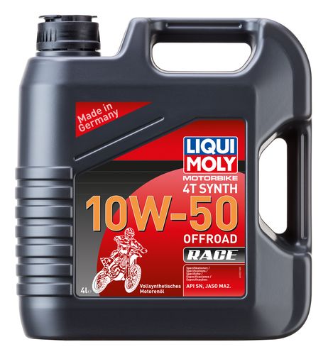 фото Liqui Moly 3052 10w-50 Motorbike 4T Synth Offroad Race, 4л (синт.мотор.масло) Liqui Moly 3052 10w-50 Motorbike 4T Synth Offroad Race, 4л (синт.мотор.масло)