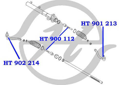 фото Hanse HT900112 Рулевая тяга | перед | Hanse HT900112 Рулевая тяга | перед |