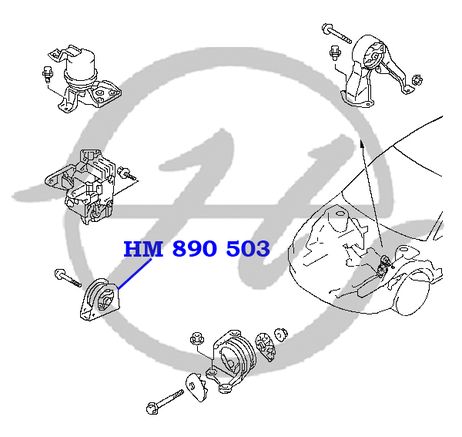 фото Hanse HM890503 Опора двигателя Hanse HM890503 Опора двигателя