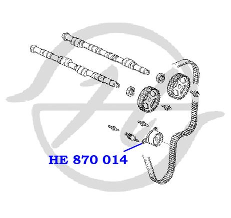 фото Hanse HE870014 Ролик натяжителя ремня ГРМ Hanse HE870014 Ролик натяжителя ремня ГРМ