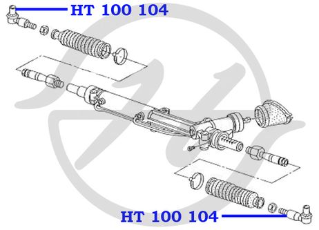 фото Hanse HT100104 Наконечник рулевой тяги | лев | Hanse HT100104 Наконечник рулевой тяги | лев |