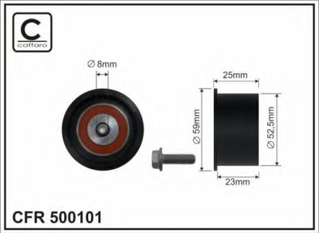фото Caffaro 500101 Ролик натяжной ГРМ Caffaro 500101 Ролик натяжной ГРМ