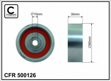 фото Caffaro 500126 Ролик натяжной ГРМ Caffaro 500126 Ролик натяжной ГРМ