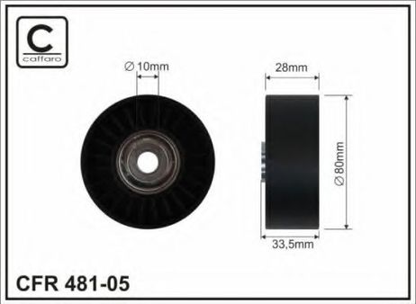 Caffaro 481-05 Ролик натяжной навесного оборудования