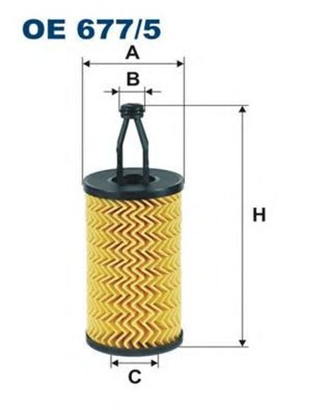 фото FILTRON OE677/5 Фильтр масляный (вставка) FILTRON OE677/5 Фильтр масляный (вставка)