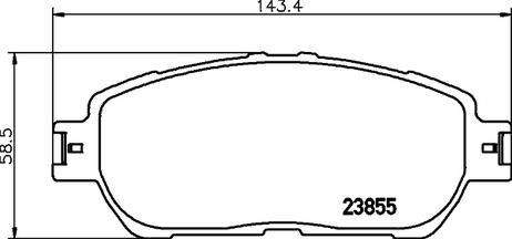 фото Behr-Hella 8DB355014441 Комплект тормозных колодок, дисковый тормоз Behr-Hella 8DB355014441 Комплект тормозных колодок, дисковый тормоз